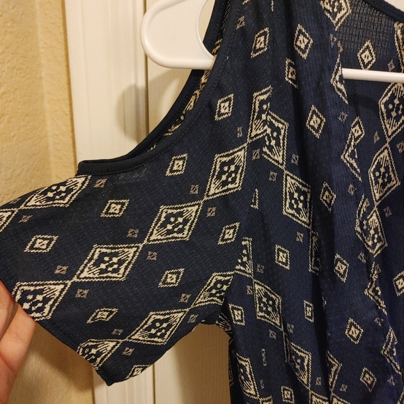 White Birch Navy & Ivory Romper - Picture 3 of 4